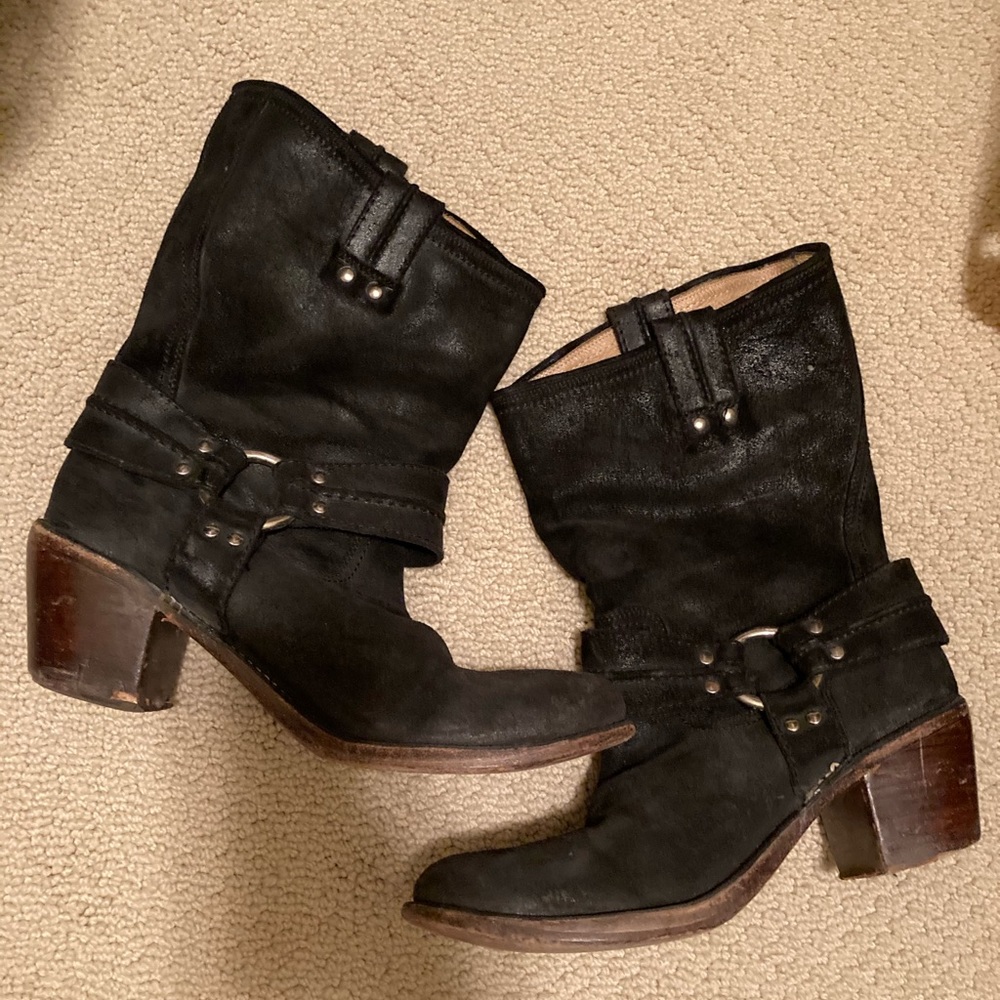 Frye mid-calf black boots